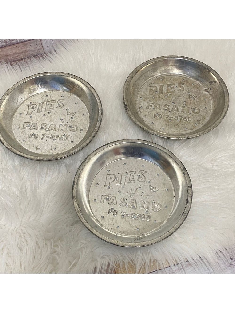 Silver Pie Pans - Set of 3